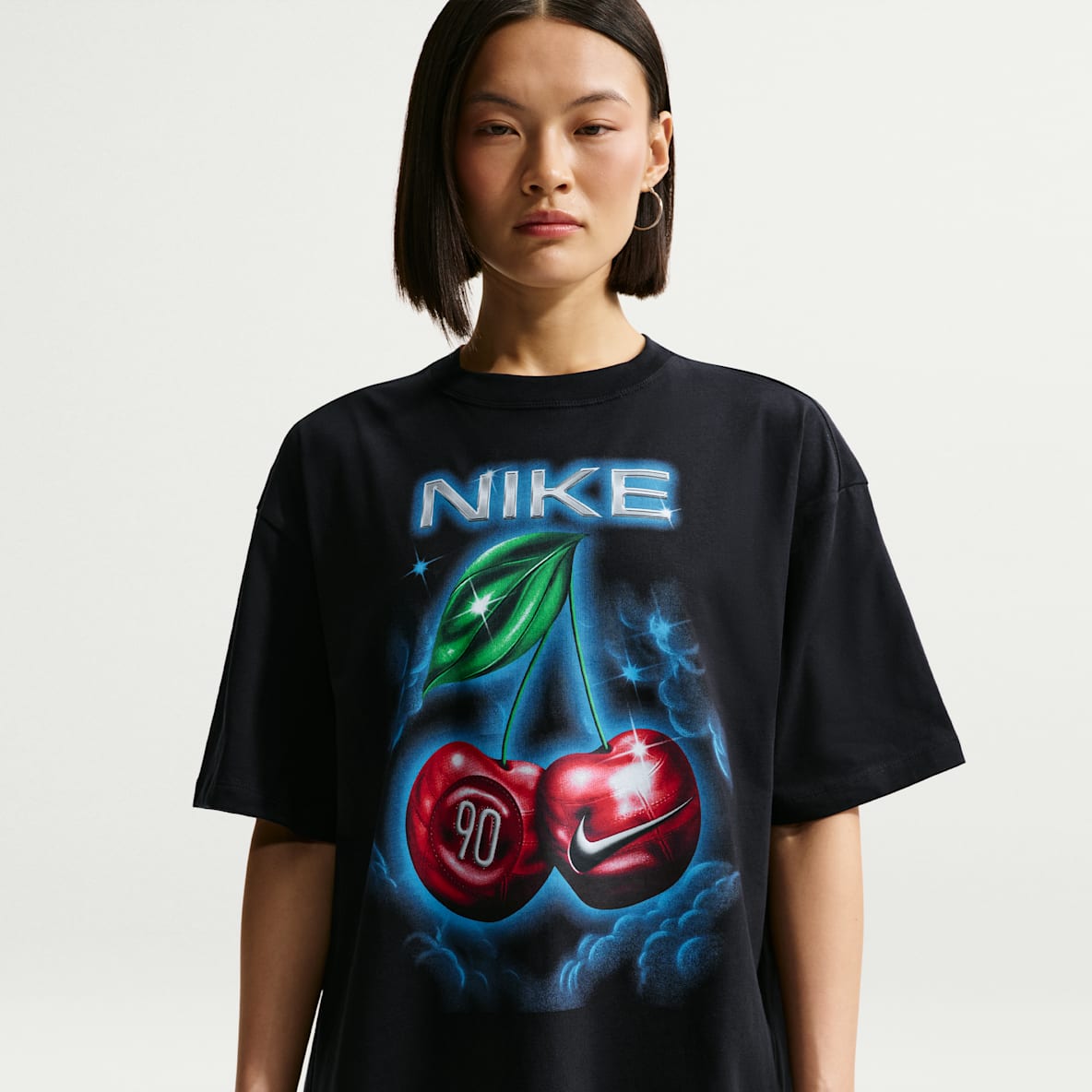 ナイキ☆バックプリント★オーバーサイズ★Tシャツ☆レディース【ユニセックス】 L ナイキ（NIKE）（レディース）オーバーサイズド Tシャツ IB5577-133